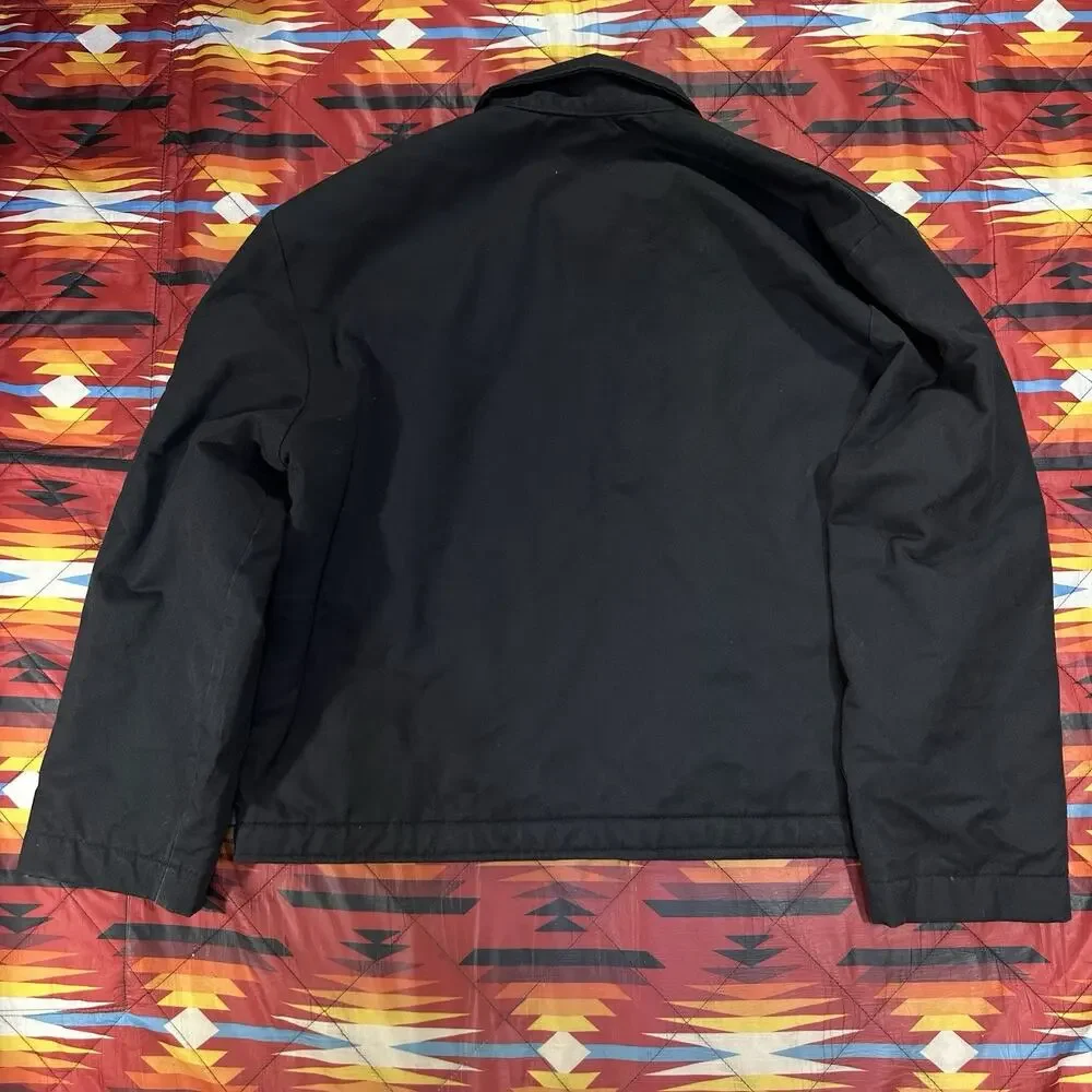 Vintage Dickies Workwear Mechanic Black Jacket Men’s Size XL Full Zip Quilted